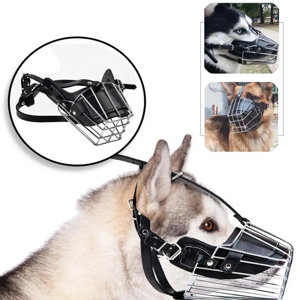 Adjustable Anti-Bite Metal Muzzle Protection