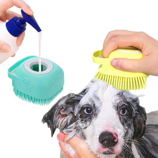 Bath Massage Brush for Dogs Cats Puppies