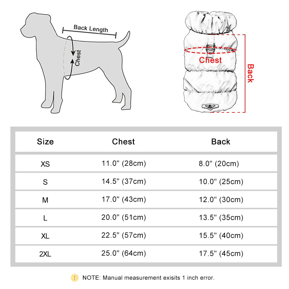 Padded pet Soft and Warm Coat/Jacket/Vest